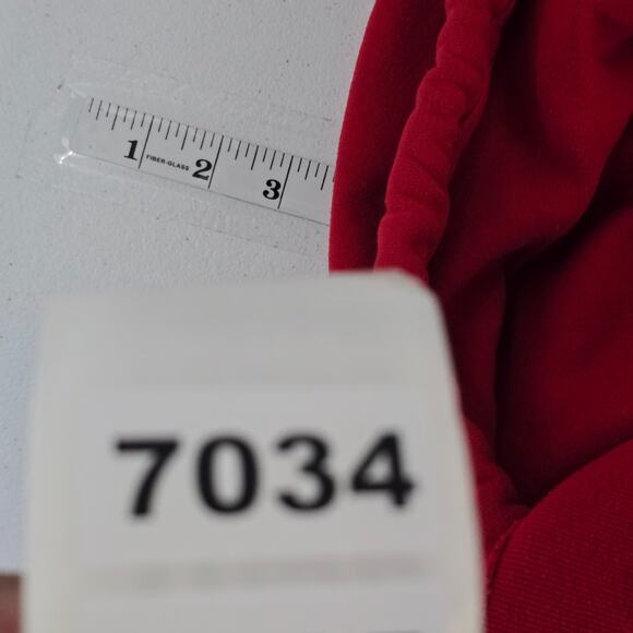 VTG Abercrombie sweater hoodie womens M pocket red 7034 - Picture 8 of 8